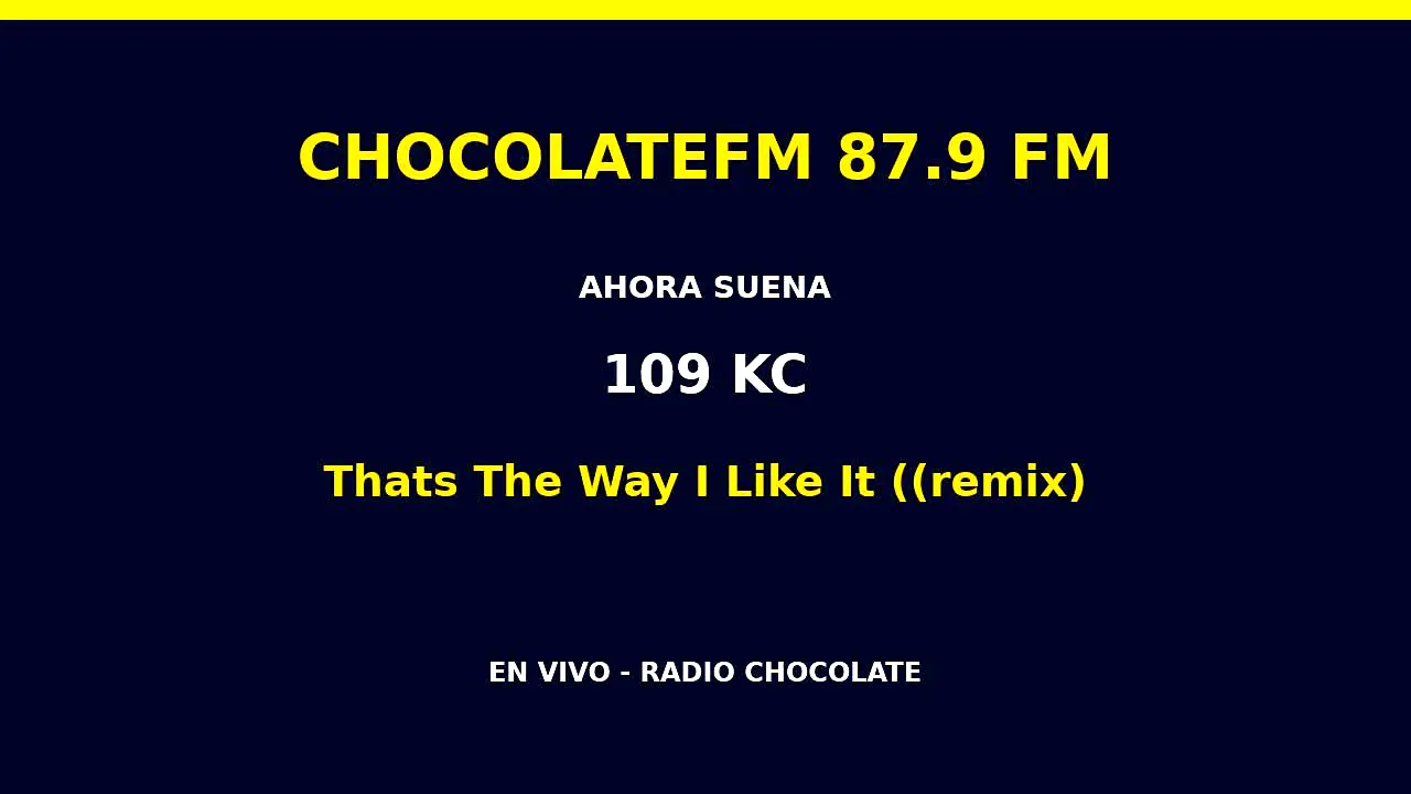 ChocolateFM live