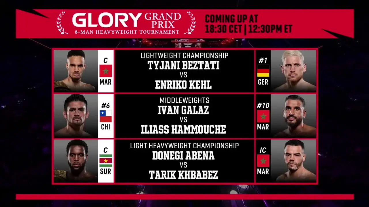 GLORY Kickboxing en direct