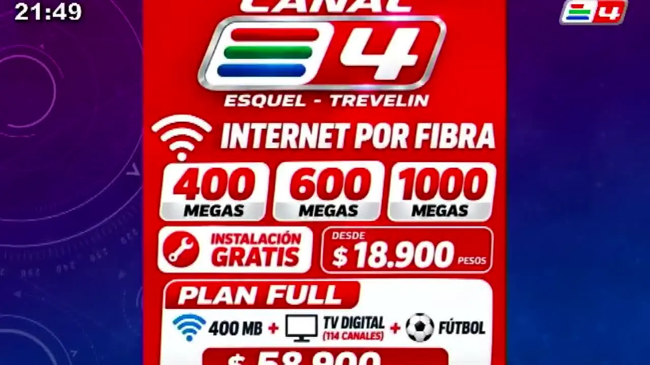 Canal 4 Esquel live