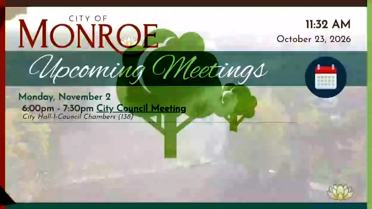 City of Monroe Government Channel live
