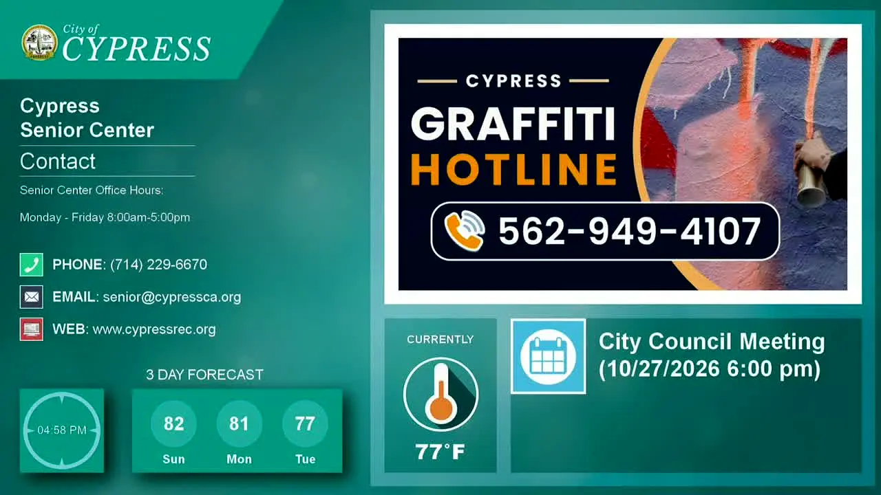 Cypress Channel 36 live