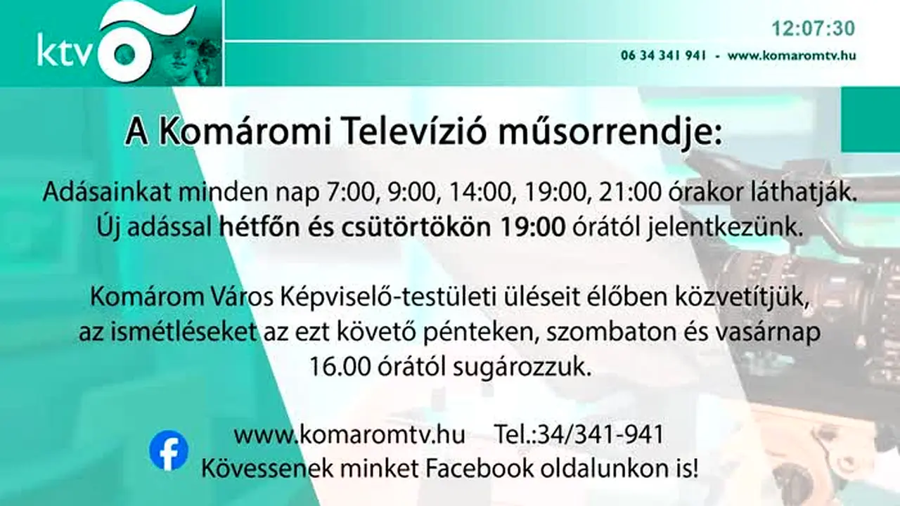 Komáromi Televízió live