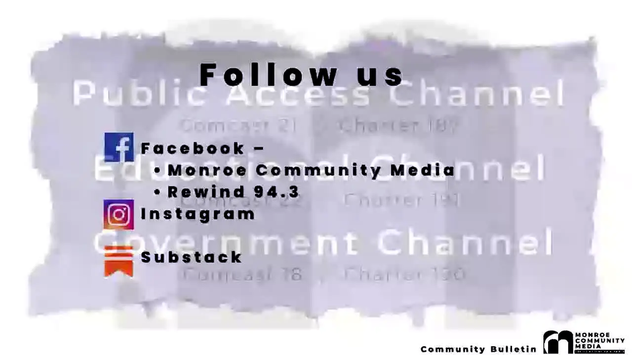 Monroe Community Media Education Channel live