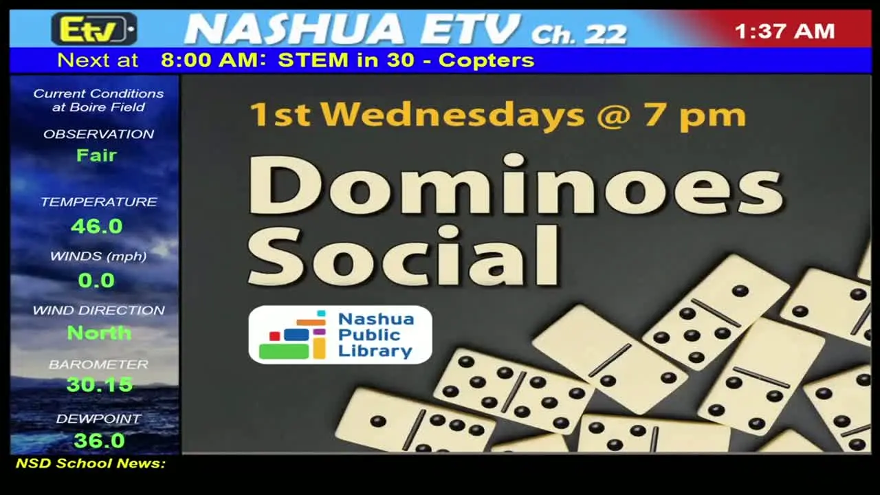 Nashua ETV live