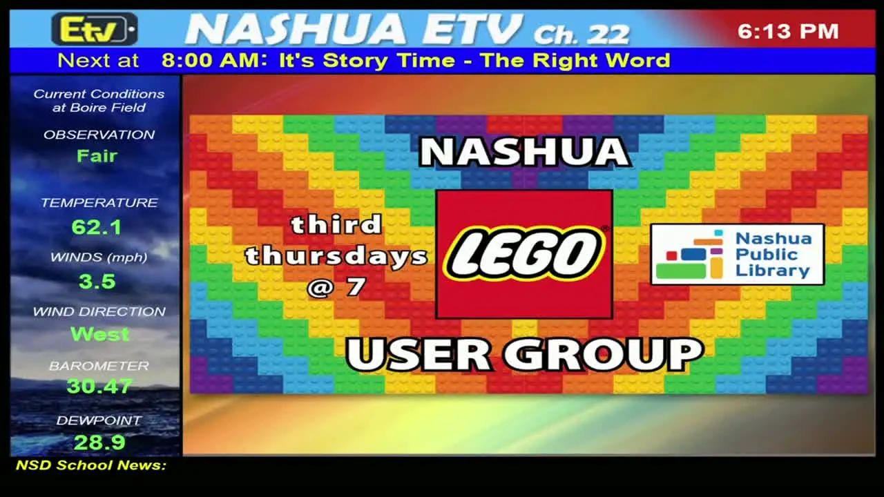 Nashua ETV en vivo
