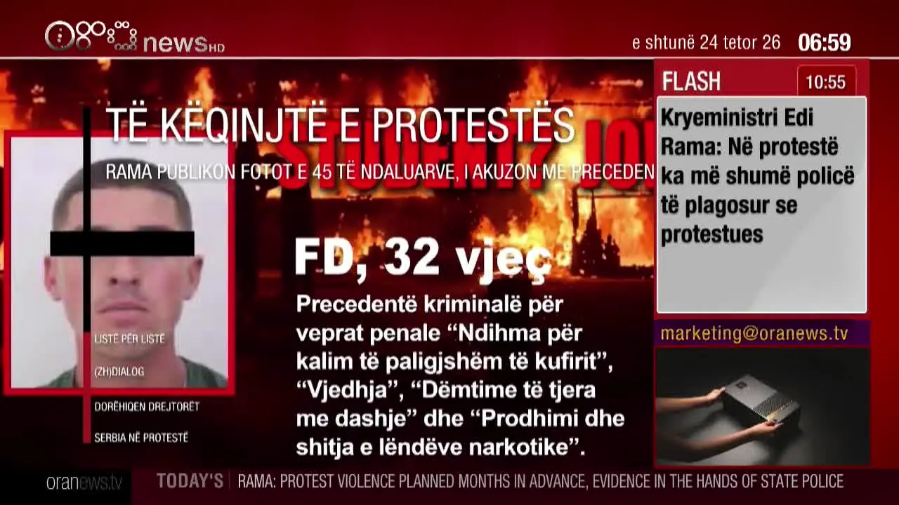 Ora News in diretta