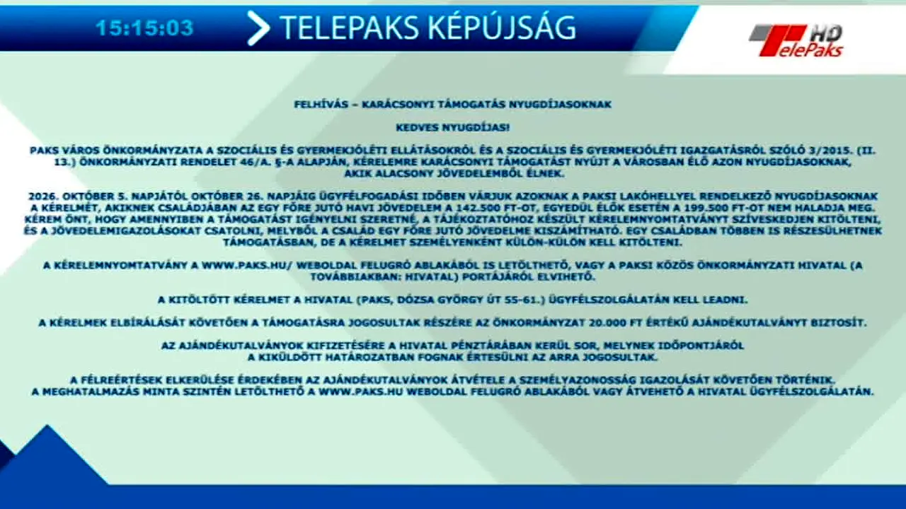 TelePaks live