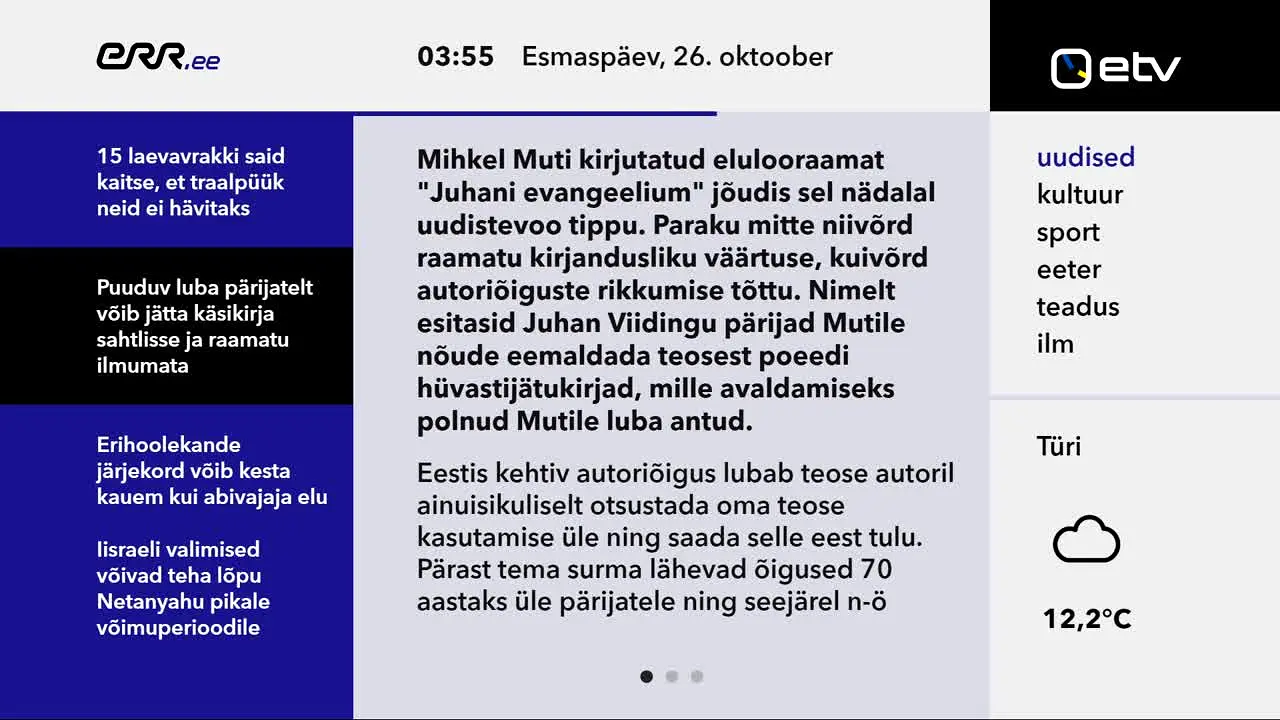 ETV in diretta