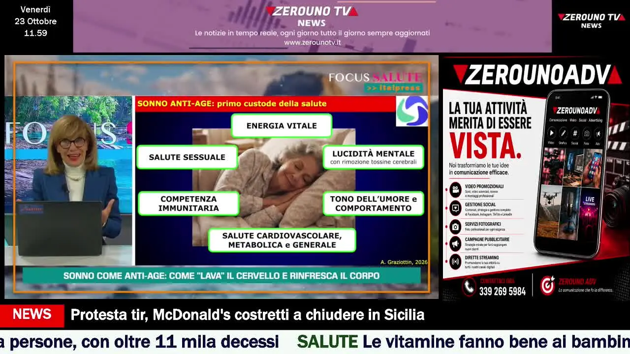 Zerouno TV News live