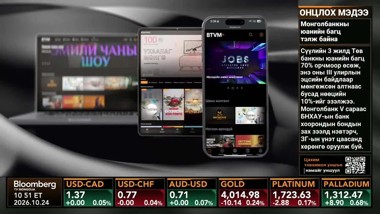 Bloomberg TV Mongolia na żywo