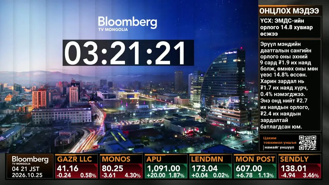 Bloomberg TV Mongolia en vivo