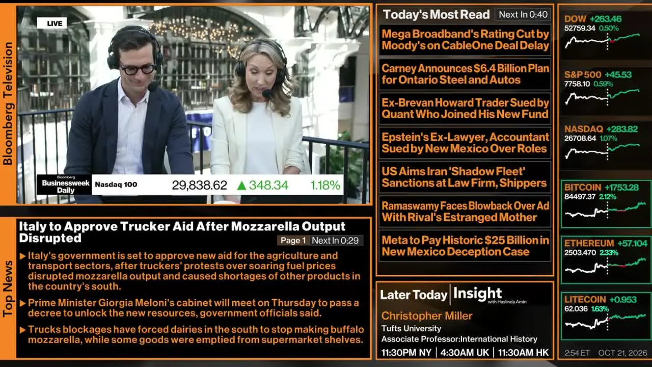 Bloomberg TV+ live