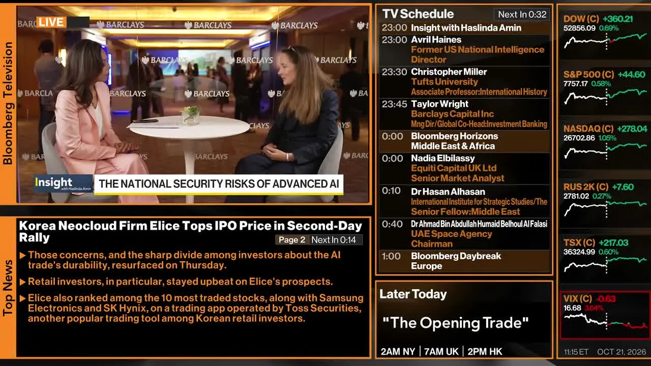 Bloomberg TV+ live