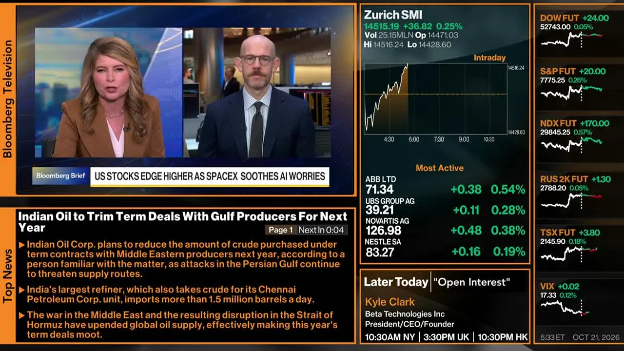 Bloomberg TV+ live