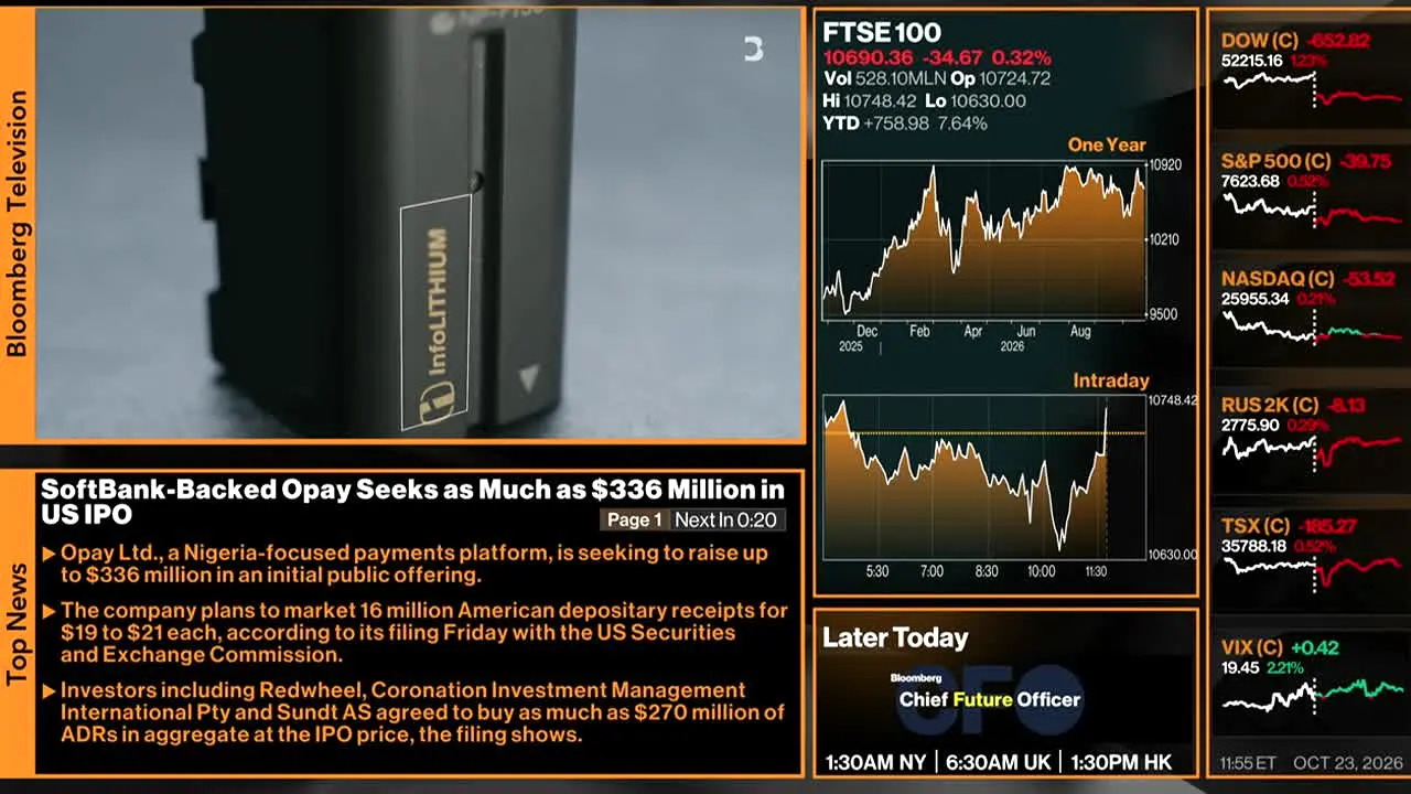 Bloomberg TV+ en direct