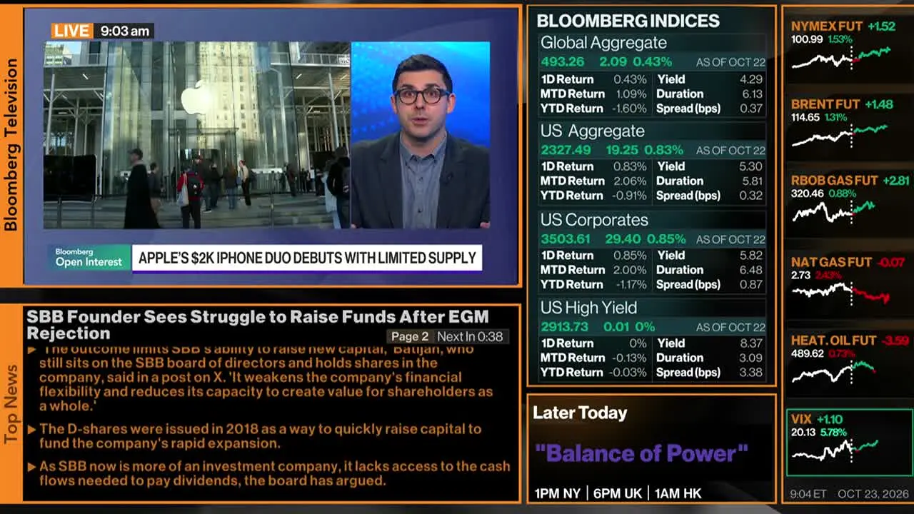 Bloomberg TV+ en direct