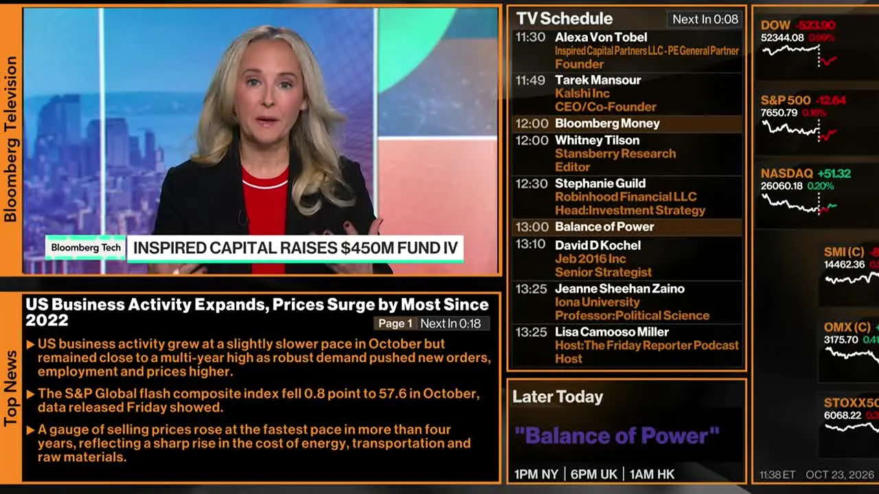 Bloomberg TV+ live