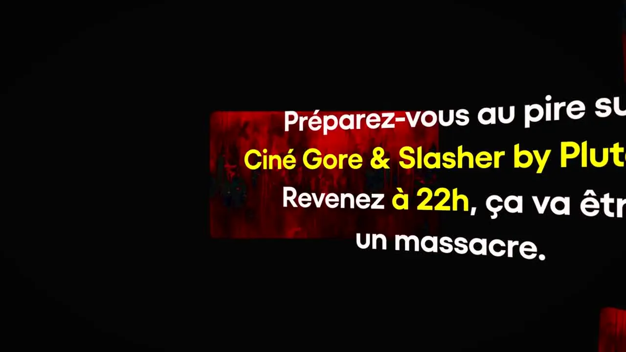 Ciné Gore & Slasher by Pluto TV live