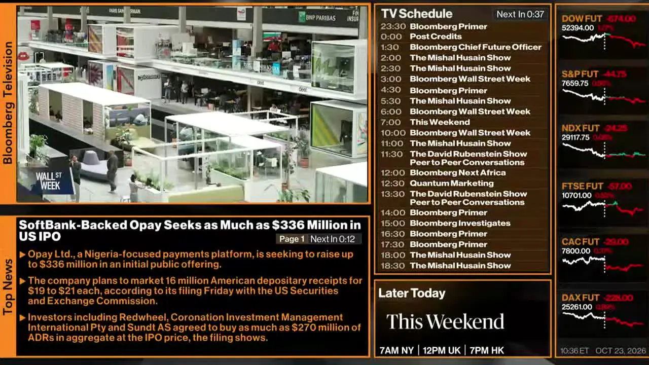 Bloomberg TV+ en direct