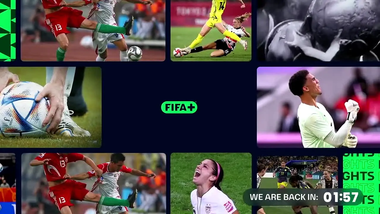 FIFA+ live