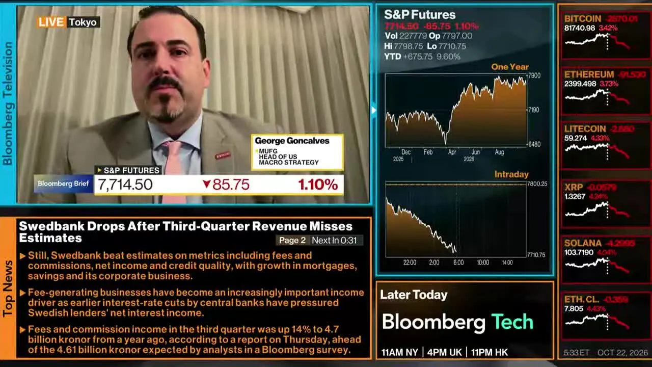 Bloomberg TV+ in diretta