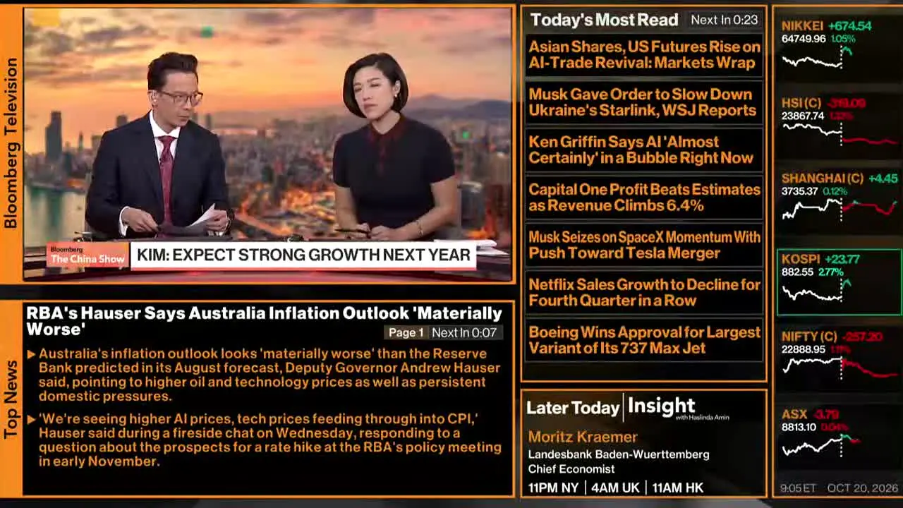 Bloomberg TV+ live