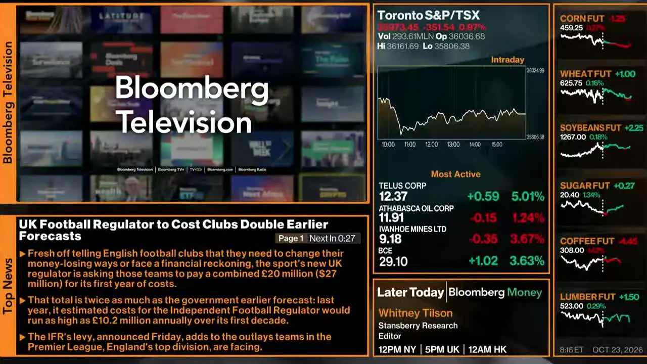 Bloomberg TV+ live