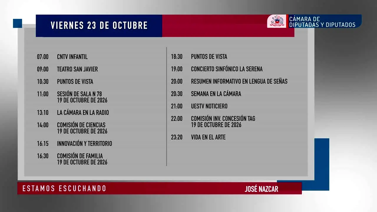 Camara de Diputados · CL live