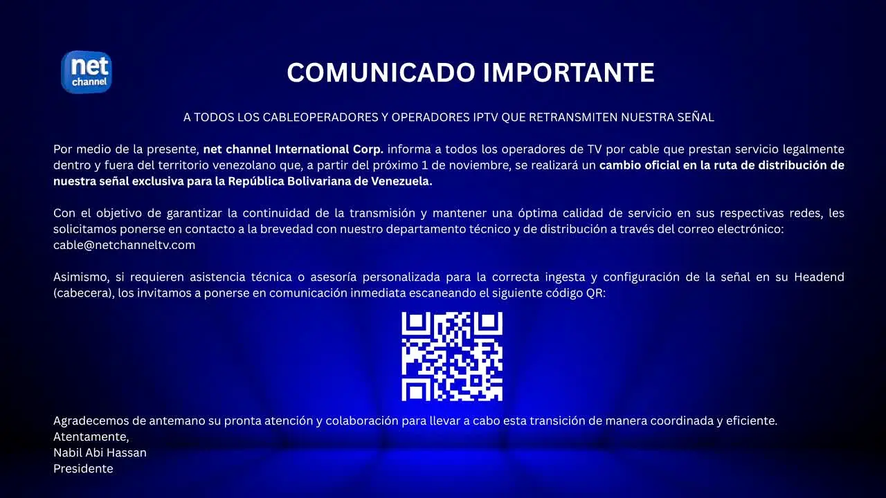Net Channel Señal 2 · VE live