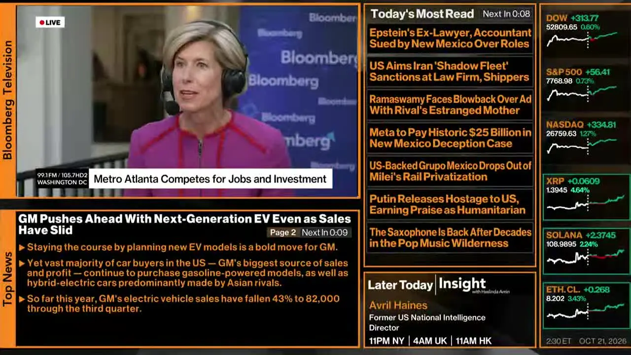 Bloomberg TV+ live
