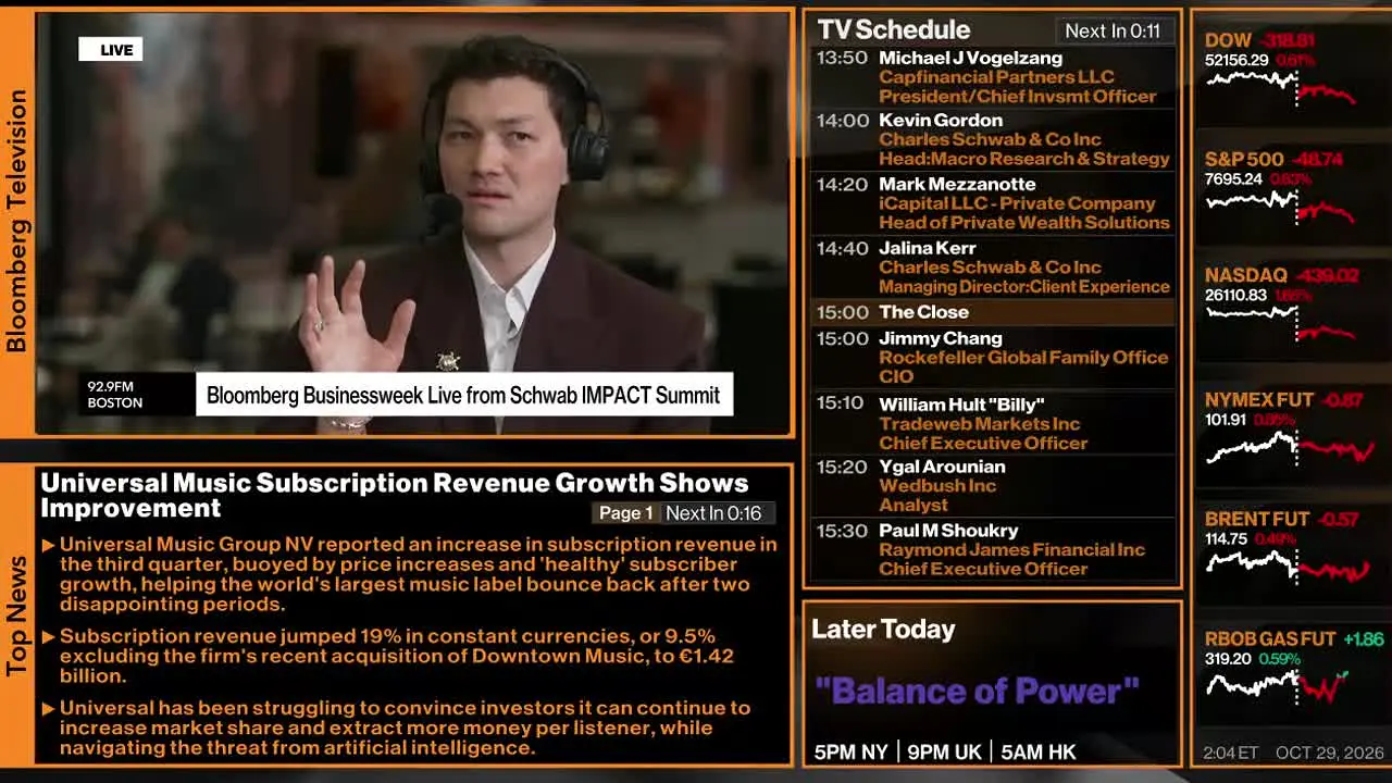 Bloomberg TV+ — прямой эфир