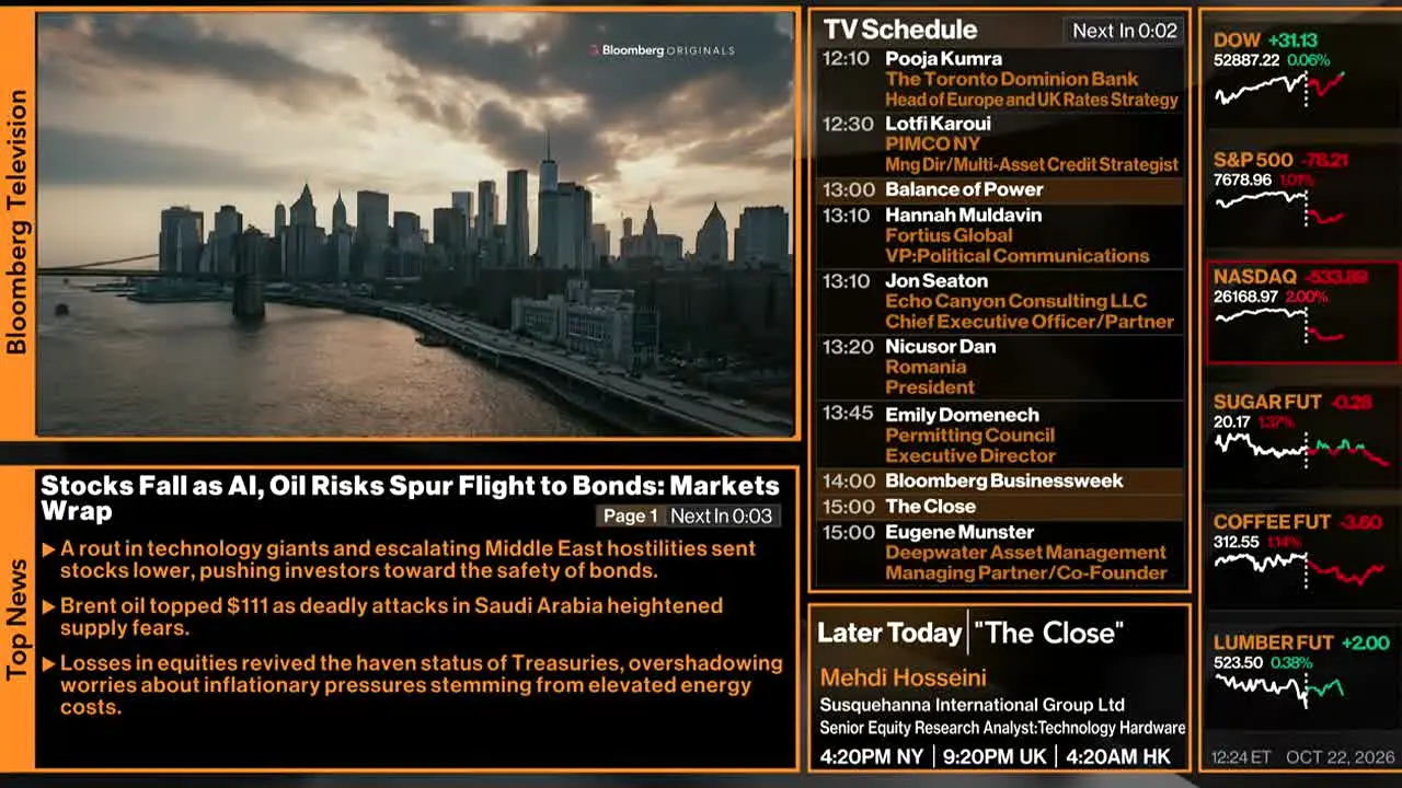 Bloomberg TV+ in diretta