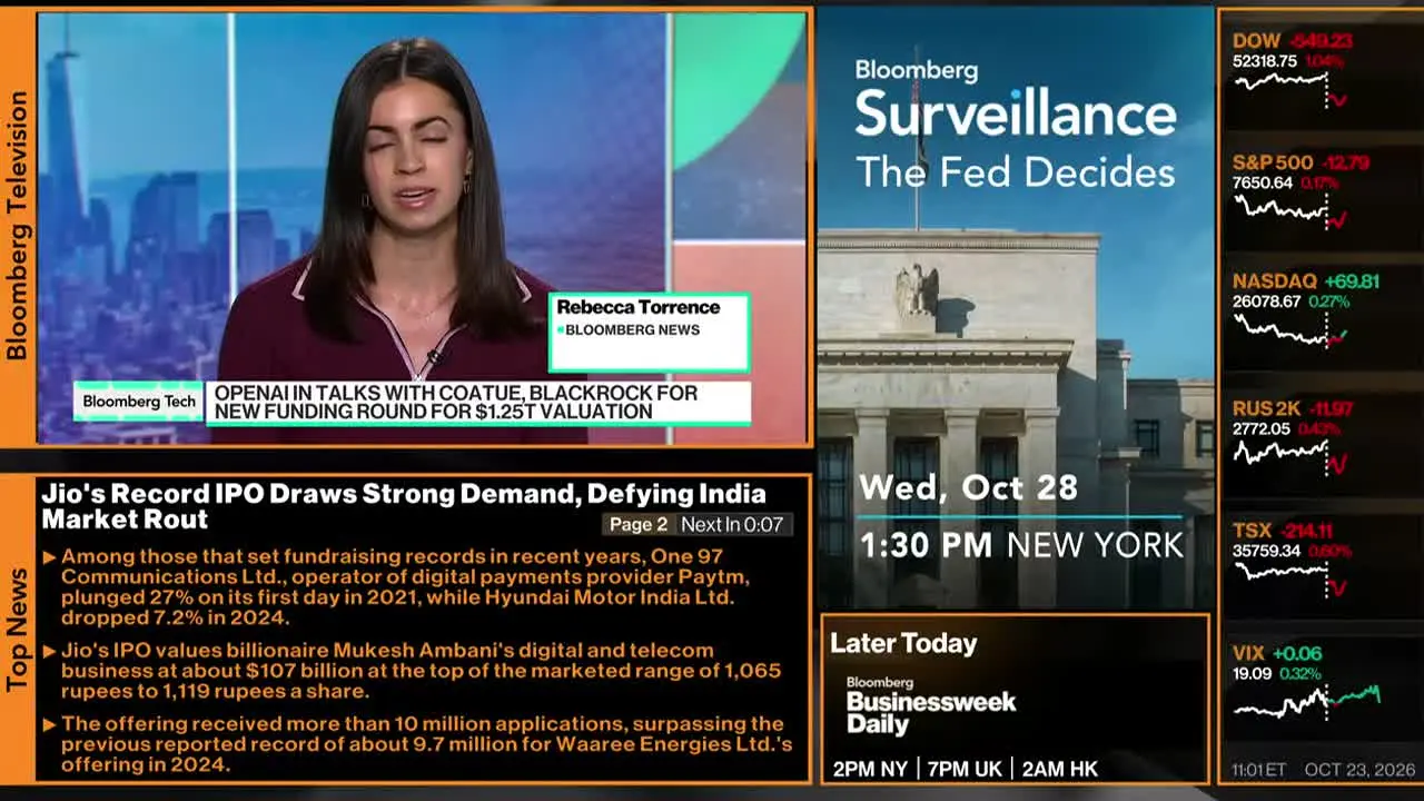 Bloomberg TV+ en vivo