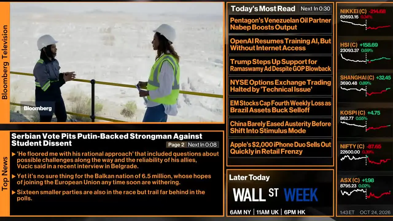 Bloomberg TV+ en vivo