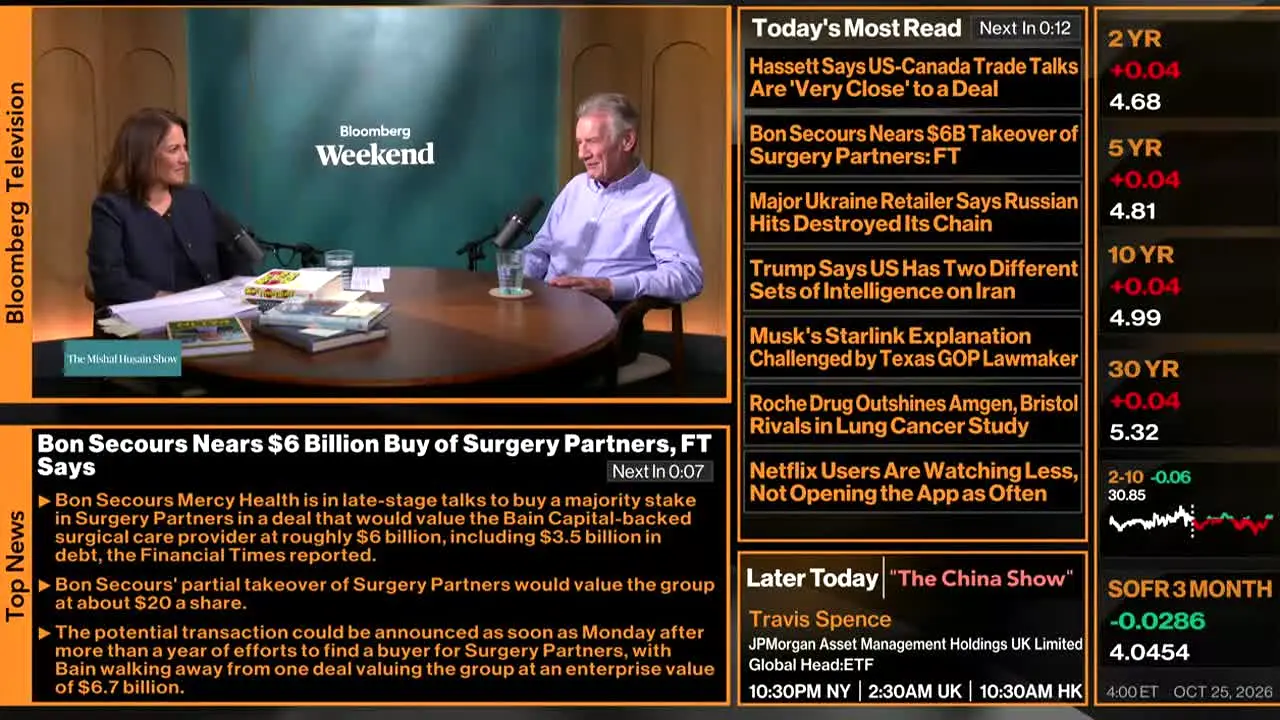 Bloomberg TV+ live
