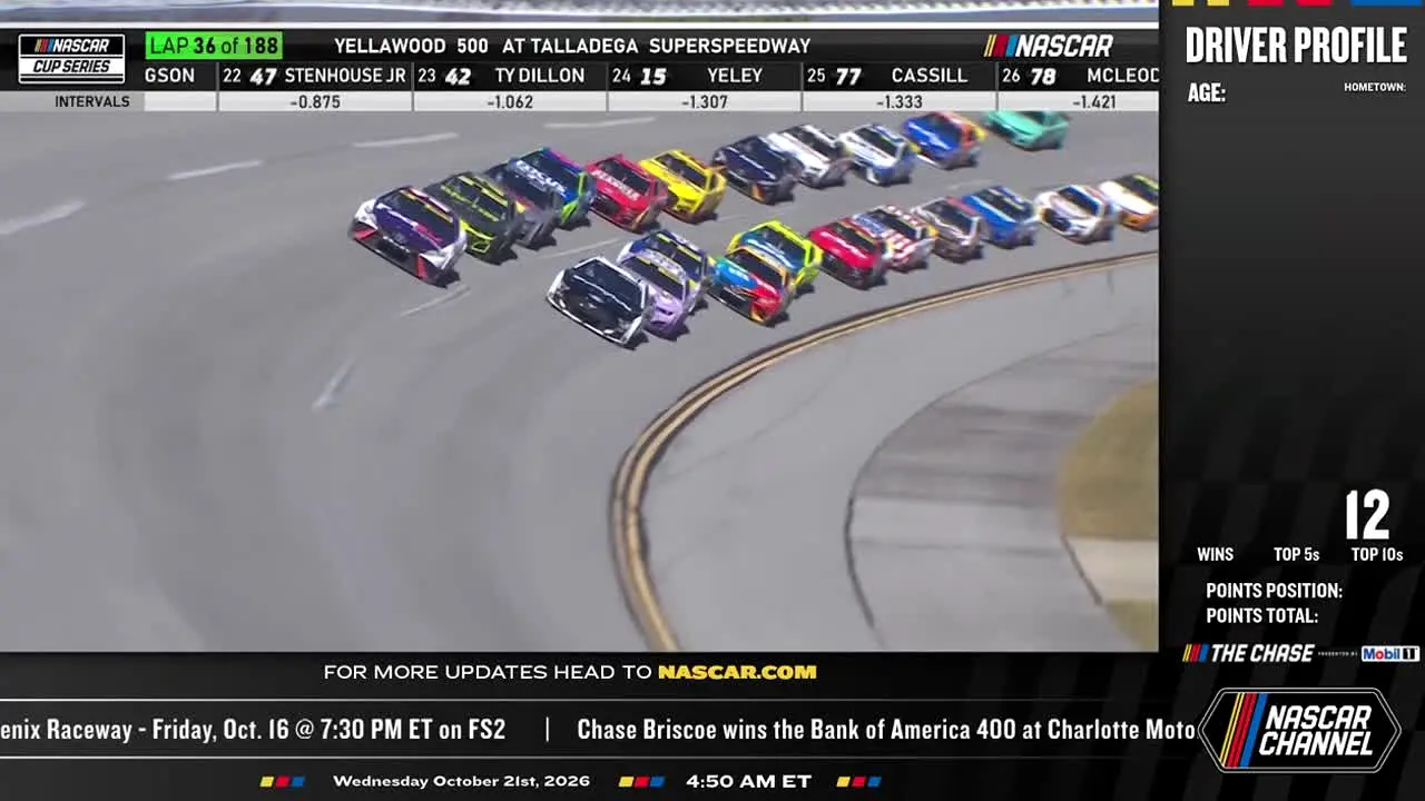 NASCAR in diretta
