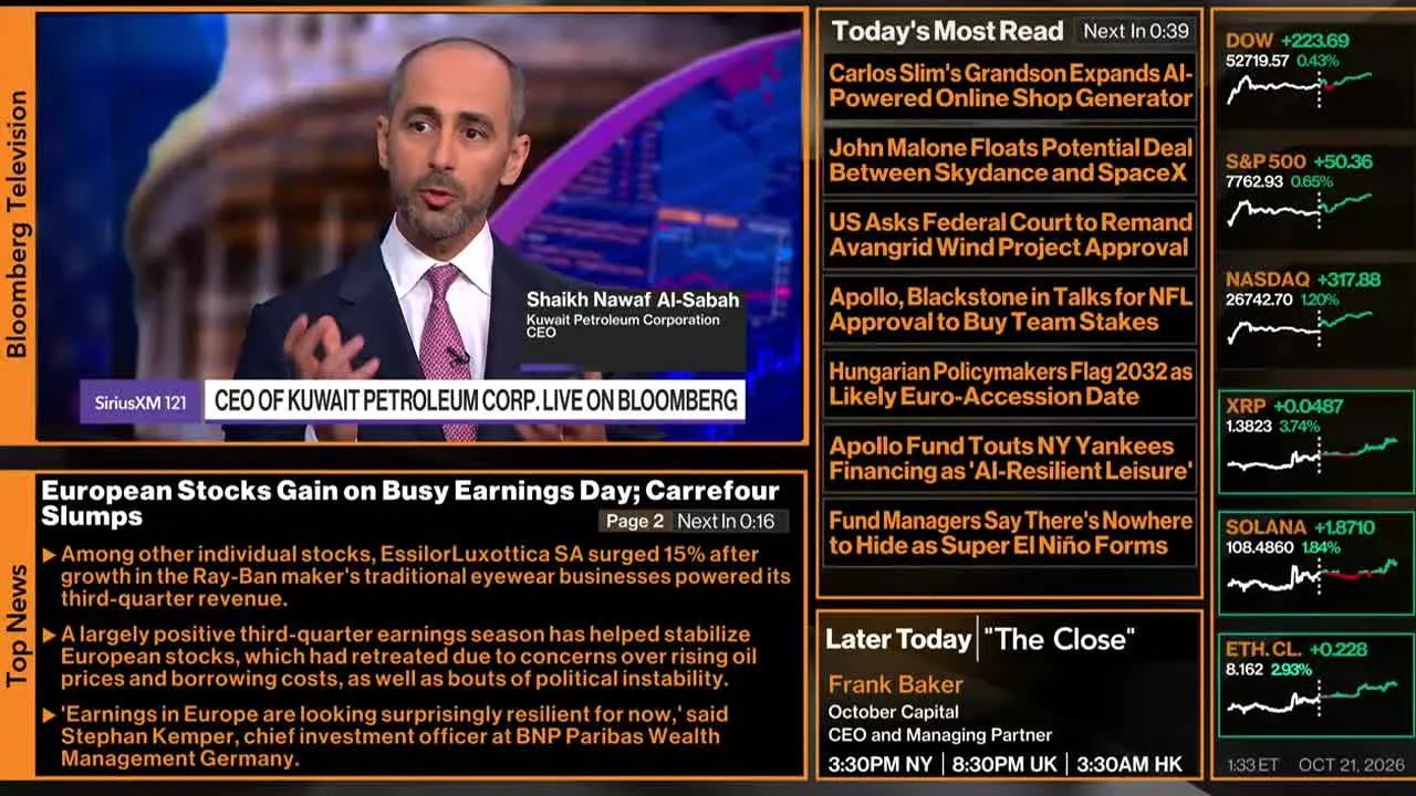 Bloomberg TV+ live