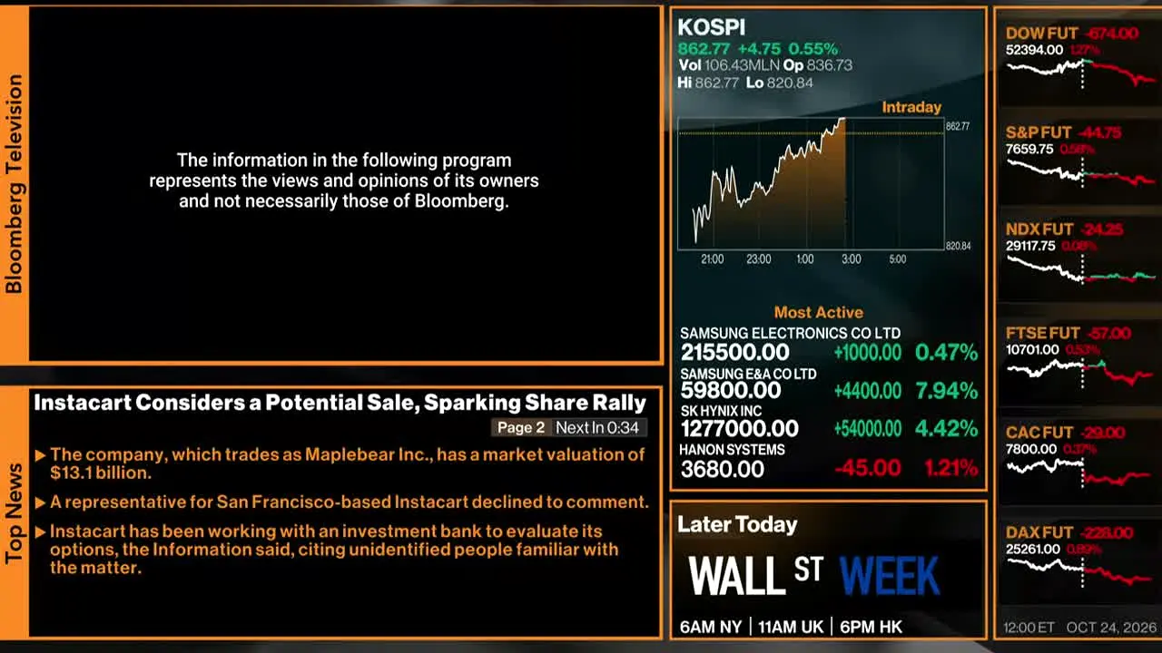 Bloomberg TV+ — прямой эфир