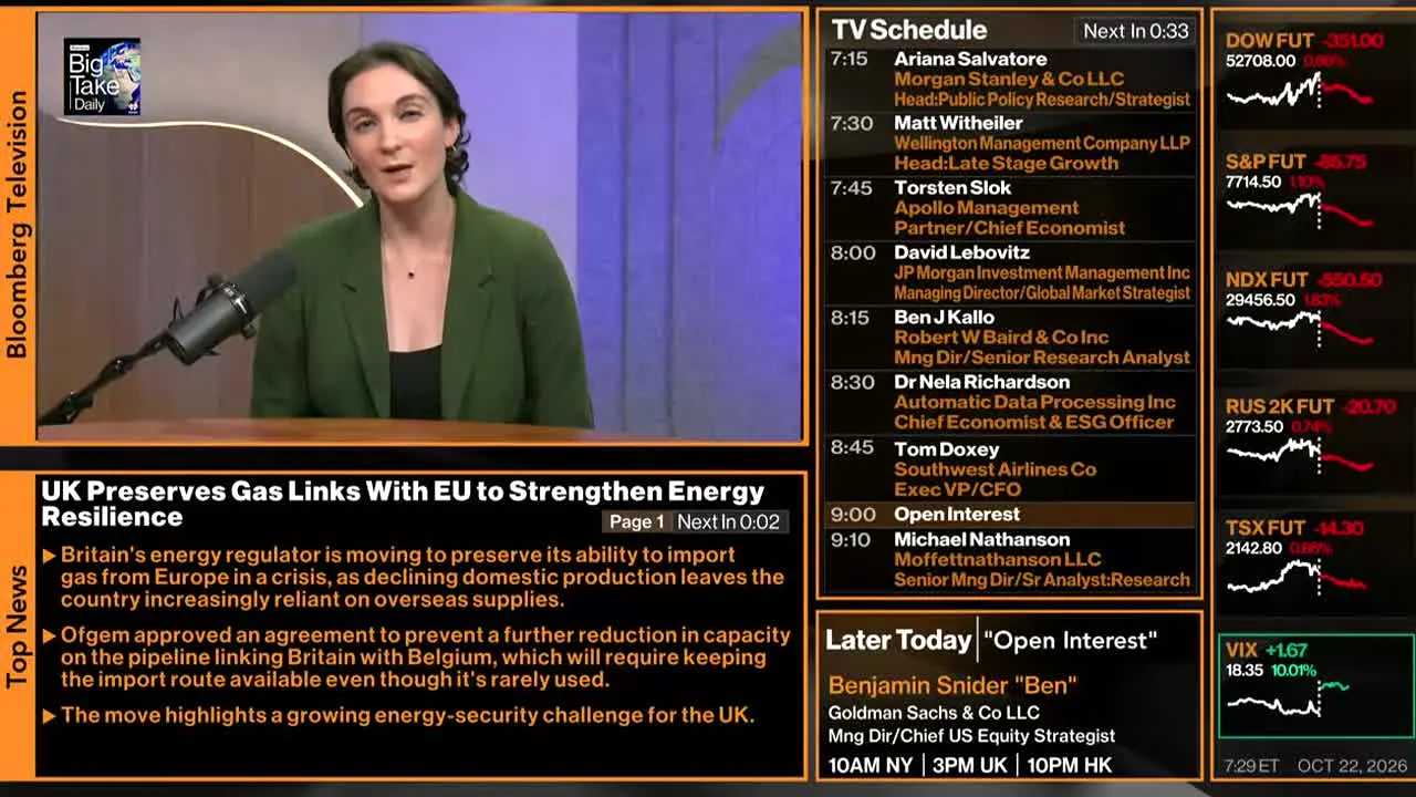 Bloomberg TV+ live