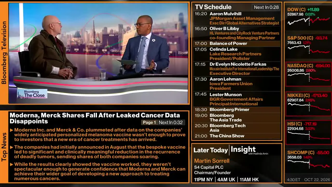 Bloomberg TV+ in diretta