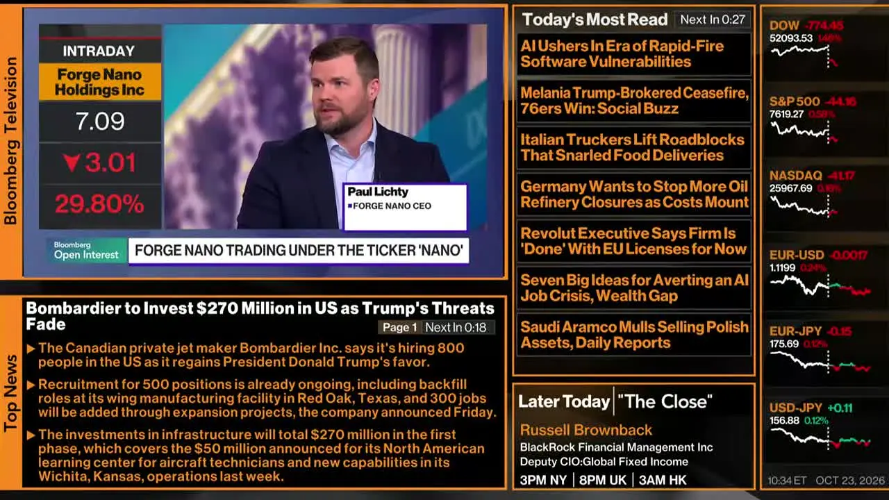 Bloomberg TV+ na żywo