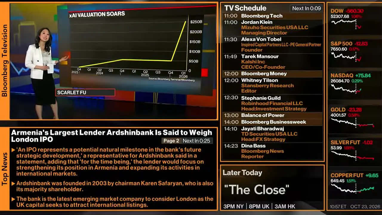 Bloomberg TV+ live
