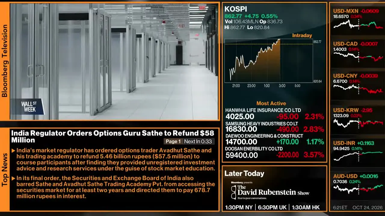Bloomberg TV+ — прямой эфир