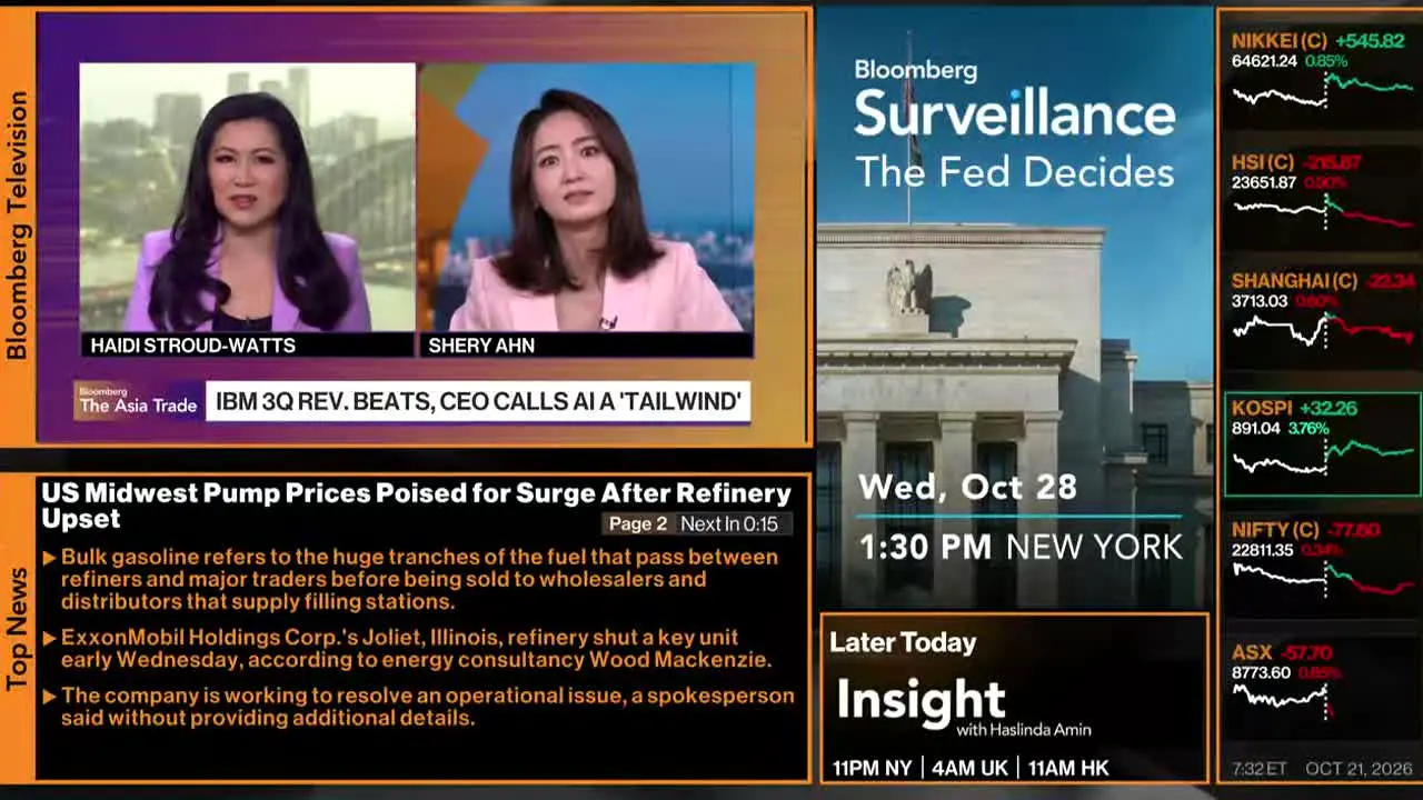 Bloomberg TV+ in diretta