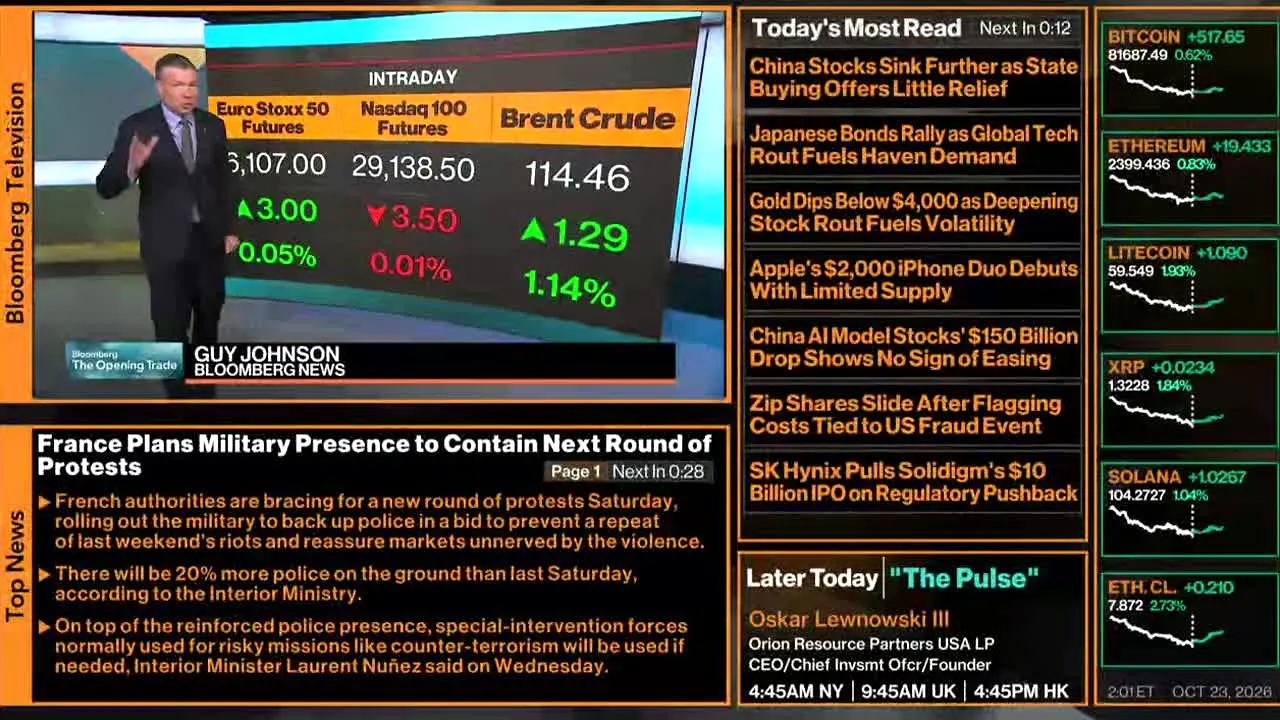 Bloomberg TV+ en direct
