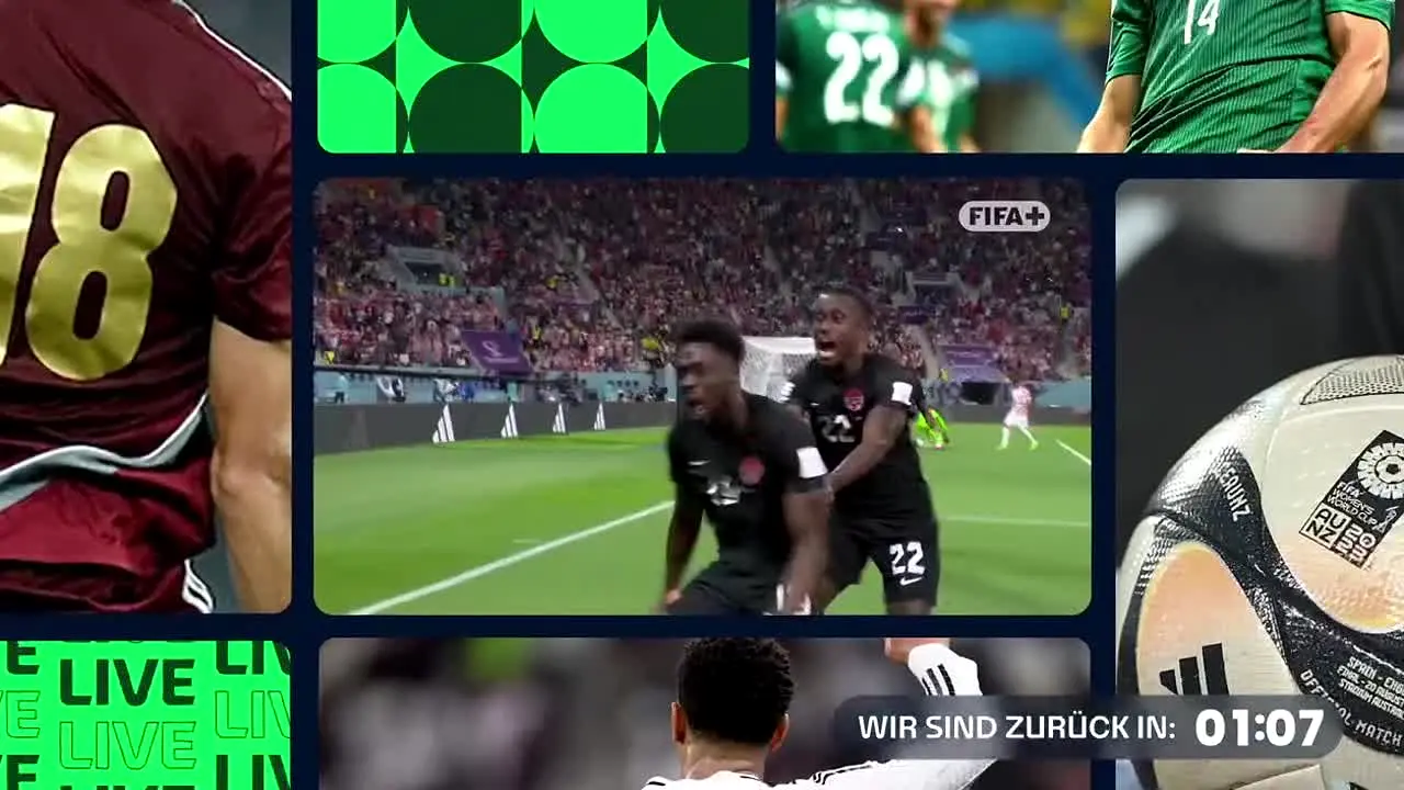 FIFA+ na żywo