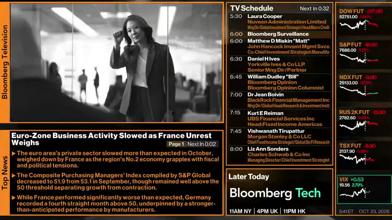 Bloomberg TV+ — прямой эфир