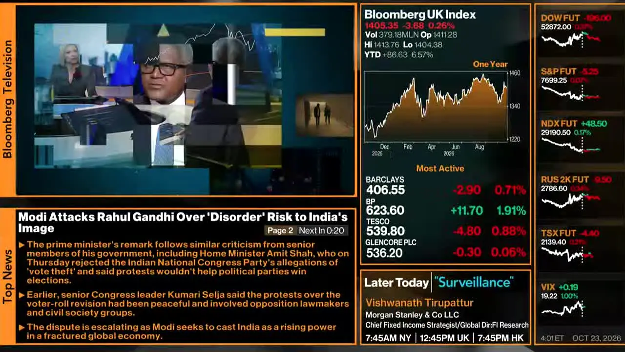 Bloomberg TV+ — прямой эфир