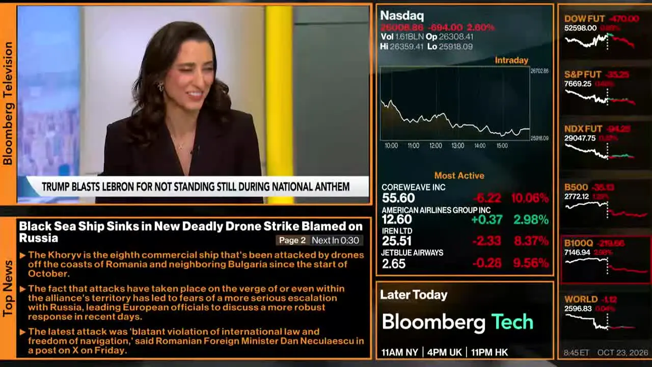 Bloomberg TV+ — прямой эфир