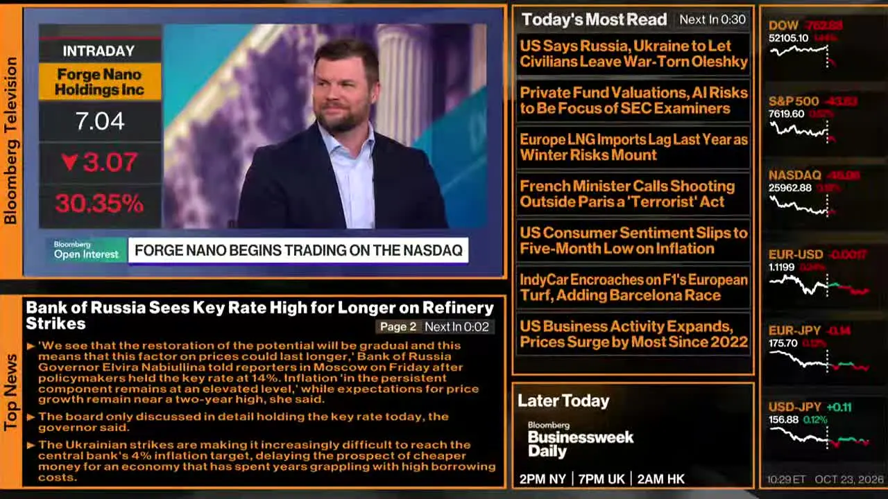 Bloomberg TV+ en vivo